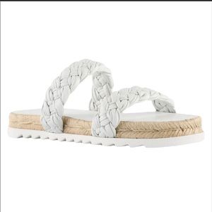 Marc Fisher Jaime White Sandal Size 8